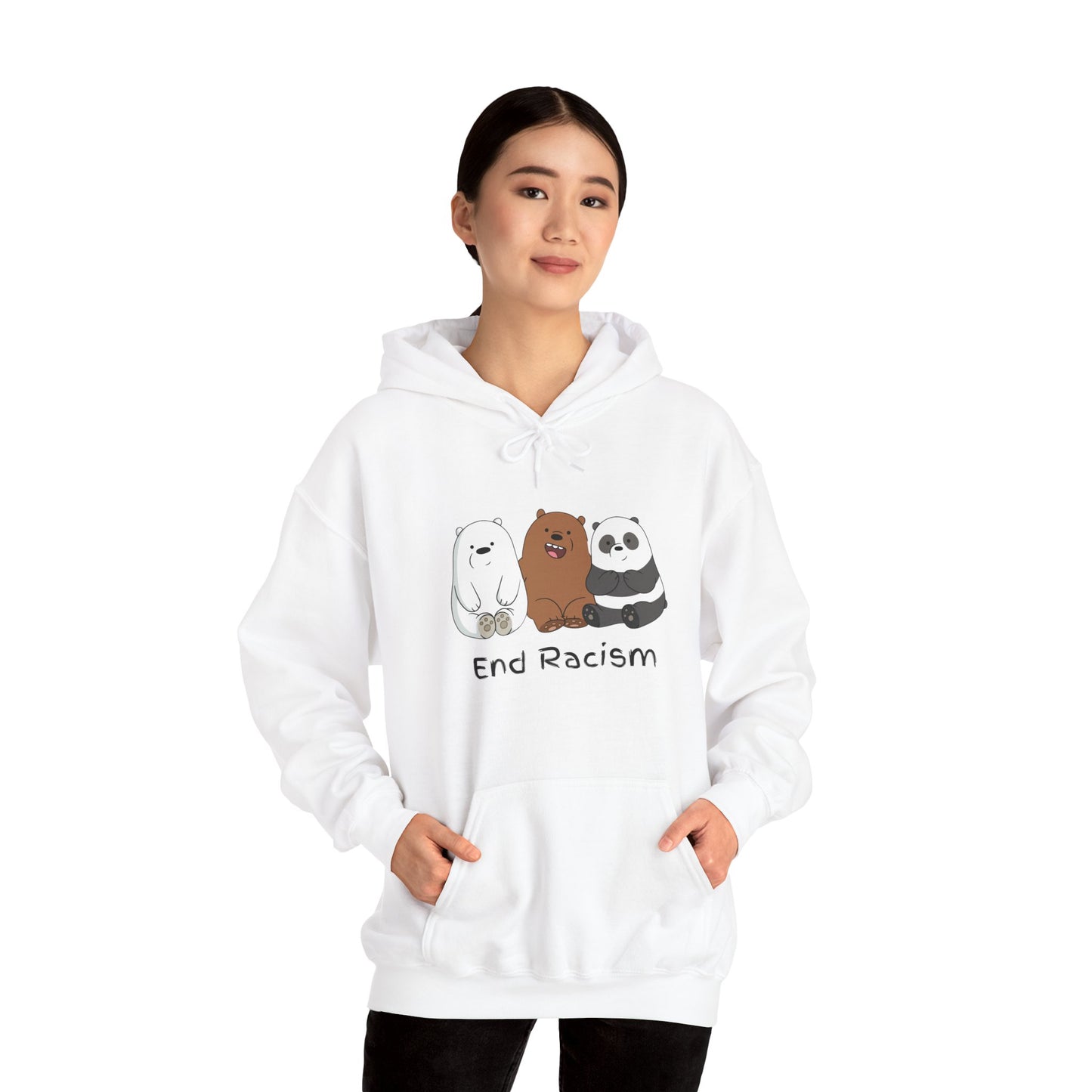 Heavy Blend Hooded Sweatshirt - End Racism