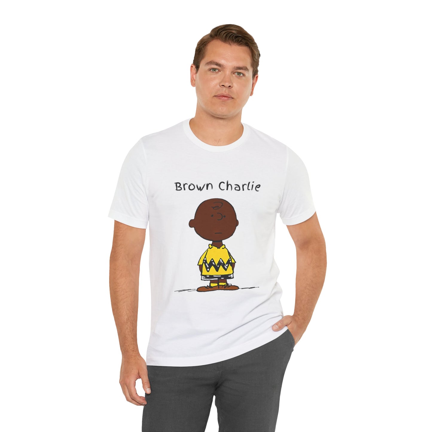Jersey Short Sleeve Tee - Brown Charlie